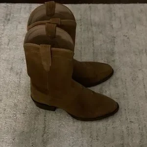 Bottes Cowboy Tecovas "The Johnny" - Cuir Daim Marron - Taille 11 D - Excellent état - Fabriqué Au Mexique